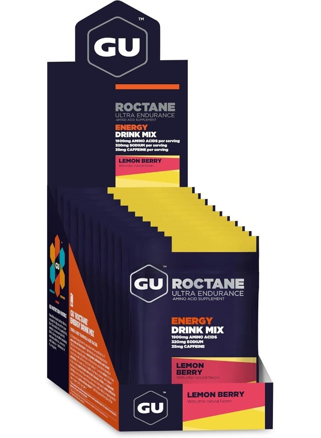 GU Energy Roctane Ultra Endurance Energy Drink Mix, Lemon Berry - Image 1